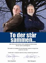 Selv om Niels Hausgaard og Søren Espersen som regel er glødende uenige, kan de finde sammen i sagen om Lissabon-traktaten. 