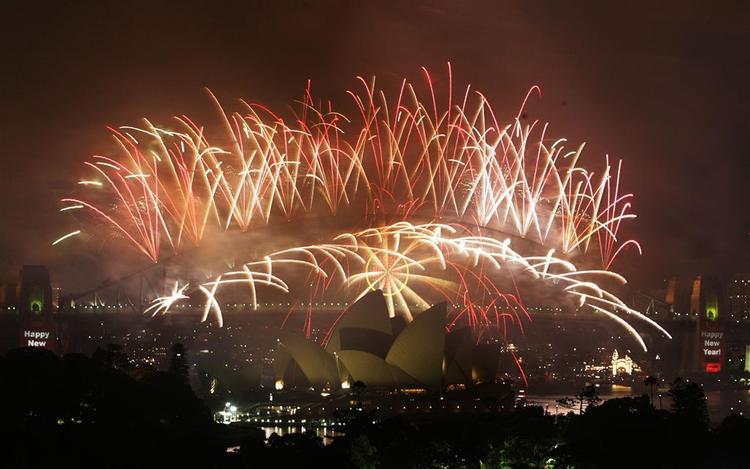 For et par timer siden blev nytåret skudt ind over operahuset i Sydney 