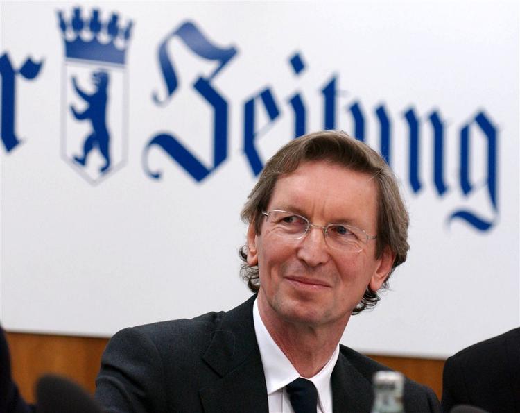 Mediekongen, David Montgomery, da han sidste år købte Berliner Zeitung. 