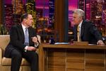 Mike Huckabee i Jay Leno, hvor han blandt andet lavede sjov ned sin slankekur. 