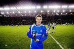 Årets fund, Nicklas Bendtner, har netop modtaget hæderbevisningen på hjemmebanen St. Andrews i Birmingham. Kampen mod Luton endte i øvrigt 2-2 - uden scoringer af årets fund. 