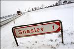Sneslev ligger ved Ringsted. Billedet er fra 2001. Ifølge DMI vil snevejret i aften brede sig fra Vestjylland til Jylland og Øerne. Måske også Sneslev. 