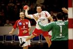 Lars Christiansen blev topscorer med otte mål, da Danmark vandt 31-30 over Polen. 