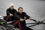 Verdensmestrene i dobbeltsculler Mads Rasmussen (baggerst) og Rasmus Quist blev valgt som årets idrætsnavn 2007 i dag. 