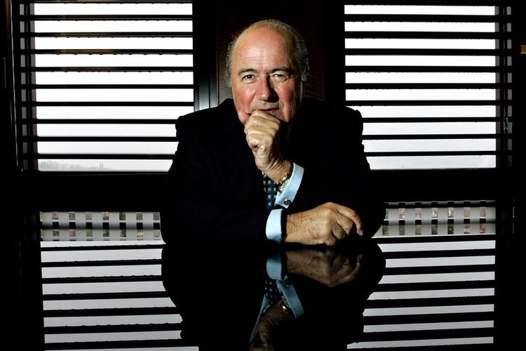 Præsidenten for det internationale fodboldforbund FIFA, schweizeren Sepp Blatter. 