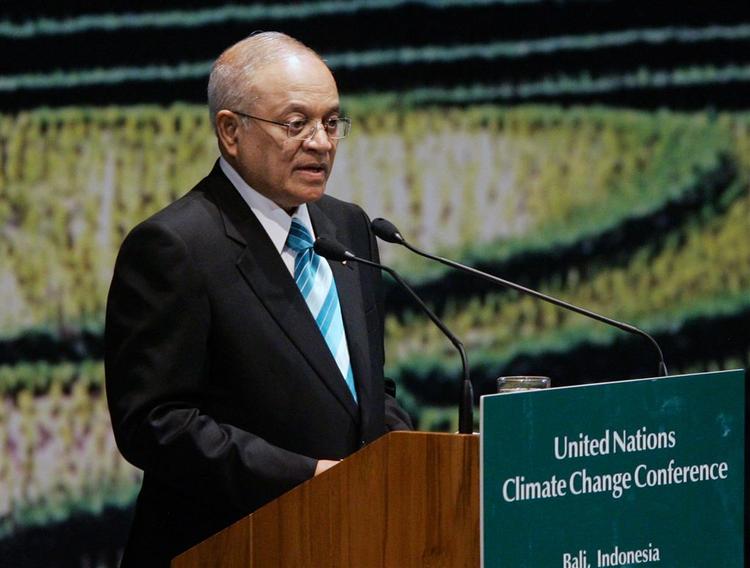 Maldivernes præsident, Maumoon Abdul Gayoom. 