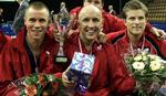 Europamestrene fra 2005 er sammen igen næste sæson i BTK 61, hvor Allan Bentsen (i midten) bliver spillende sportschef for Michael Maze (tv.) og Finn Tugwell. 