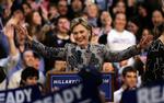 Yes, den er hjemme. Hillary Clinton vandt slag 2 ud af 50 om at blive demokraternes præsidentkandidat. 