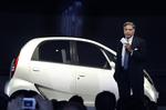 Bestyrelsesformand og ejer af Tata Motors Ratan Tata præsenterede den nye bil på en biludstilling i  New Delhi. 