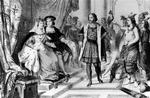 Teorien om at Columbus og hans mænd bragte syfilisen til Europa har fået ny næring. Her modtages Columbus ved det spanske hof efter sin hjemkomst. 