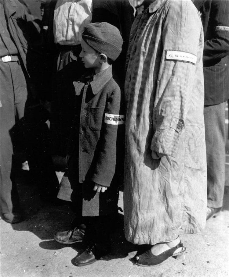Seks-årig dreng fra den tyske udryddelseslejr Buchenwald. 