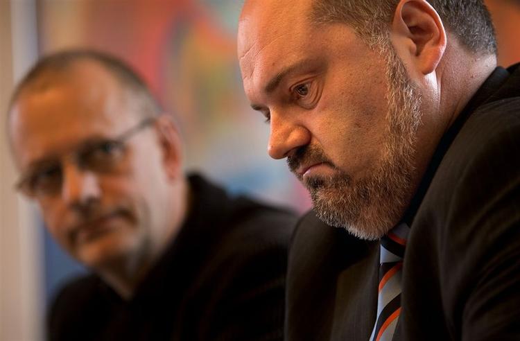 Finansforbundet vil anke dommen i insidersag mod Allan Bang (th) og Knud Grøngaard. 