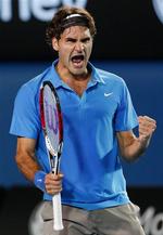 »Han servede flot og lavede nogle fantastiske slag«, sagde Federer efter kampen. 