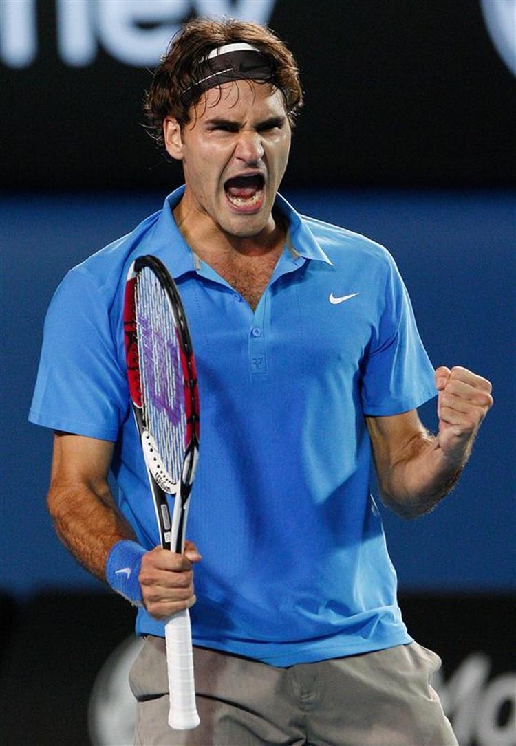 »Han servede flot og lavede nogle fantastiske slag«, sagde Federer efter kampen. 