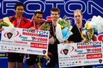 5.600 dollar er da værd at tage med, men mindst lige så vigtigt er de point til verdensranglisten, Lars Paaske (nr. to fra højre) og Jonas Rasmussen fik for finalepladsen i Malaysia Open. 