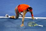 Det kørte ikke for Rafael Nadal i semifinalen i Australien Open, hvor han tabte til franskmanden Jo-Wilfried Tsonga. 