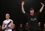 Kenneth Jonassen (tv.) og Peter Gade er begge i semifinalen ved Korean Open. 