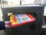 Den nye pizzaffaldskurv kan rumme næsten fire gange så meget, som der kan være i en almindelig affaldskurv. Målt i pizzabakker kan affaldskurven rumme op til 150 styk. 
