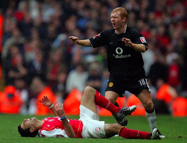 Paul Scholes og Manchester United tabte FA Cup-finalen til Arsenal i 2005 med 5-4 efter straffespark. 