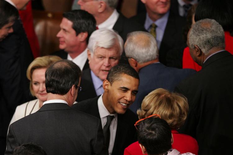 Barack Obama skarpt efterfulgt af senator Edward M. Kennedy. Ted Kennedy, som han også kaldes, er bror til afdøde præsident John F. Kennedy og senator Bobby F. Kennedy. 