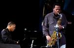 Herbie Hancock på klaver og Wayne Shorter på saxofon, gæstede Det Kongelige Teater under Copenhagen Jazzfestival i 2004. 