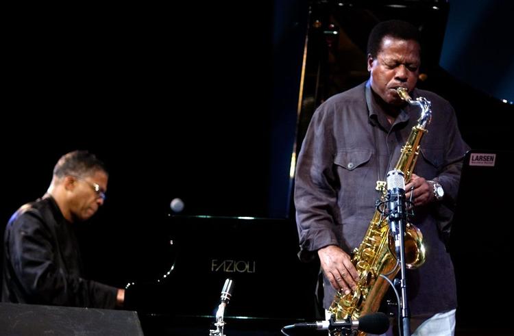 Herbie Hancock på klaver og Wayne Shorter på saxofon, gæstede Det Kongelige Teater under Copenhagen Jazzfestival i 2004. 