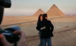 Det nye ægtepar under en tur til Egypten i december. 