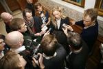 Malou Aamunds skifte fra Ny Alliance til Venstre har givet VKO-blokken sit flertal tilbage. 