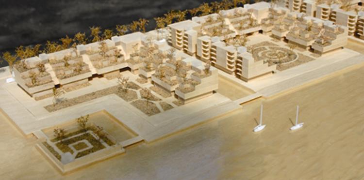 Visionen er at opføre 200-300 boliger i Københavns Sydhavn. Beboerne vil få adgang til en flydende have-ø. 