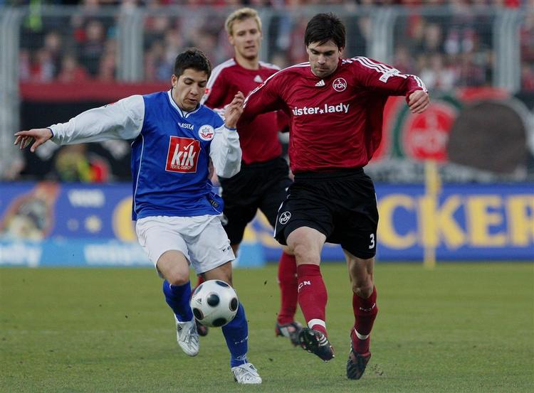 Michael Beauchamp og Amir Shapourzadeh spillede 1-1 i kampen mellem FC Nürnberg og Hansa Rostock. 