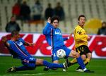 AEK Athen (i gult) fik udlignet fire minutter inde i overtiden mod Getafe. 