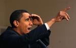 Barack Obama ser fremad mod de næste primærvalgstater, hvor økonomien bliver et vigtigt emne. 