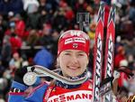 Med sejren kunne Ekaterina Iourieva tilføje en guldmedalje til den af sølv hun vandt i jagtstarten i weekenden. 