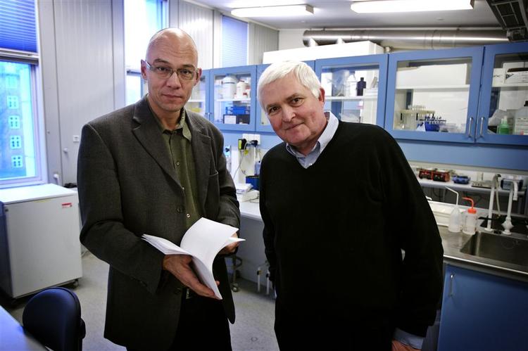 Forskningschef Peter Andersen og adm. direktør Nils Strandberg Pedersen fra Statens Serum Institut har haft en central rolle i udviklingen af den nye banebrydende vaccine mod tuberkulose. 