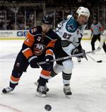Sharks Islanders Hockey