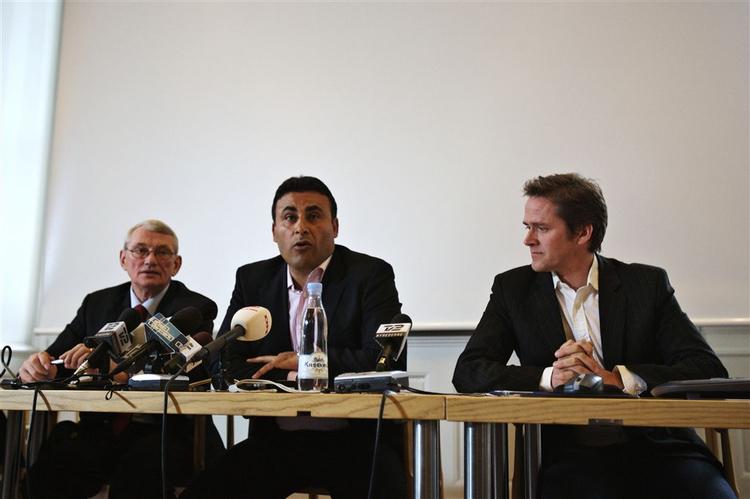 Pressemøde med Ny Alliance. Her ses Jørgen Poulsen, Naser Khader og Anders Samuelsen. 