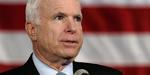 Republikaneren John McCain ved en pressekonference. Ifølge AP har McCain nu vundet 942 delegerede, mens hans rival, baptistpræsten Mike Huckabee har 245. Der skal støtte fra 1.191 delegerede til at være sikker på at blive republikanernes præsidentkandidat. 