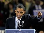 Barack Obama på talerstolen i Houston 19. februar. 
