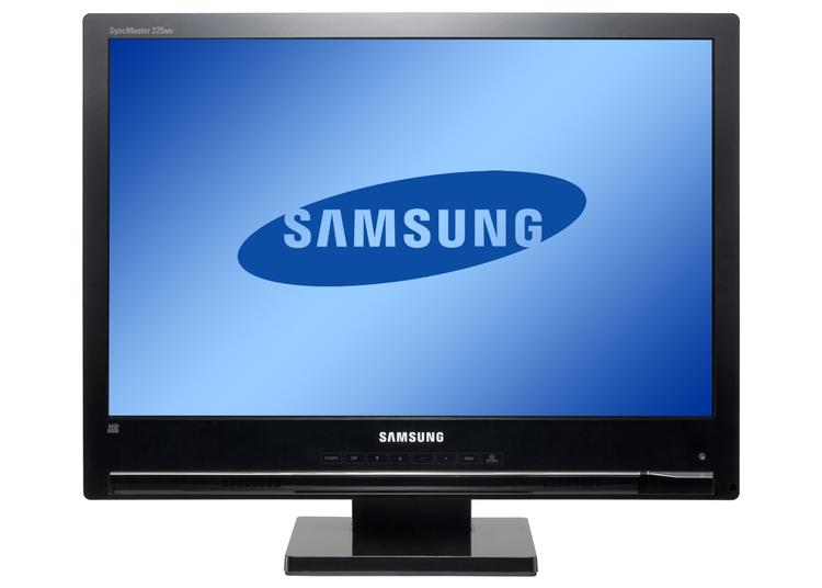Samsungs monitor-TV er nok testens mest alsidige, men desværre kan skærmen ikke justeres i højden. 