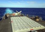 Satellitten blev skudt ned fra flådefartøjet USS Lake Erie. 
