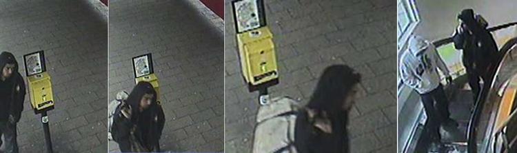Gårdsdagens solariebrandstiftere blev fanget på film da de kort inden klokken 11 steg af på Østerport Station, på vej til solariet på Nøjsomhedsvej. 