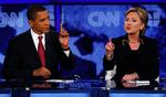 Hillary Clinton forsøgte at tage føringen igen, da hun mødte Barack Obama i afgørende tv-duel i går aftes. 