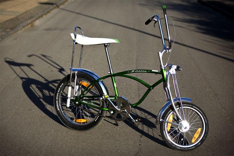 Sig det med flower power. Schwinn Sting Rays bud på en cruisecykel, "Pea Picker", byder på gennemført cruisedeaign og lakering a la 70'erne. 
