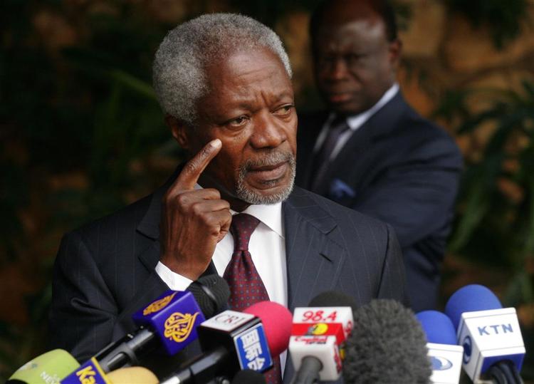 Kofi Annan har endnu ikke haft succes med at mægle mellem Kenyas stridende parter. 
