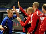 Michael Maze vand to gange 3-1 over blev dermed dansk matchvinder i den afgørende 3-1-sejr over Grækenland. 