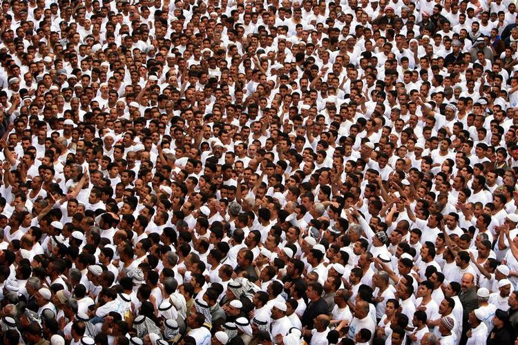 Shiamuslimske pilgrimme i Kerbala. 