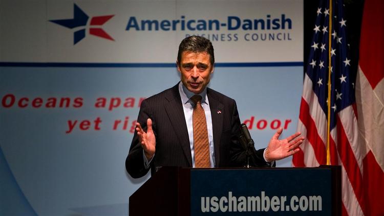 Statsminister Anders Fogh Rasmussen indledte i dag sit besøg i USA. 