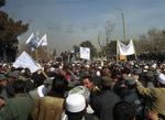 Afghanske religiøse demonstrerede mod genoptrykningen af Muhammedtegningen og en hollandsk kortfilm, der kritiserer Koranen. 