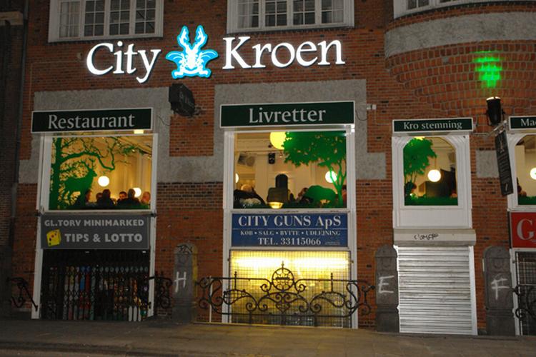 City Kroen serverer menuer, som kan spises på en time. 