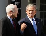 George W. Bush bød sin tidligere rival McCain på frokost. 